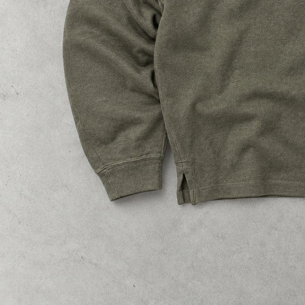 Polo Ralph Lauren Zip Sweater Khaki Rare (L) Stitched Logo