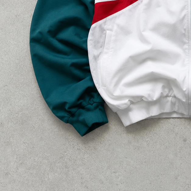 Y2K 2000 Reebok Windbreaker Dark Green / White Limited (M)