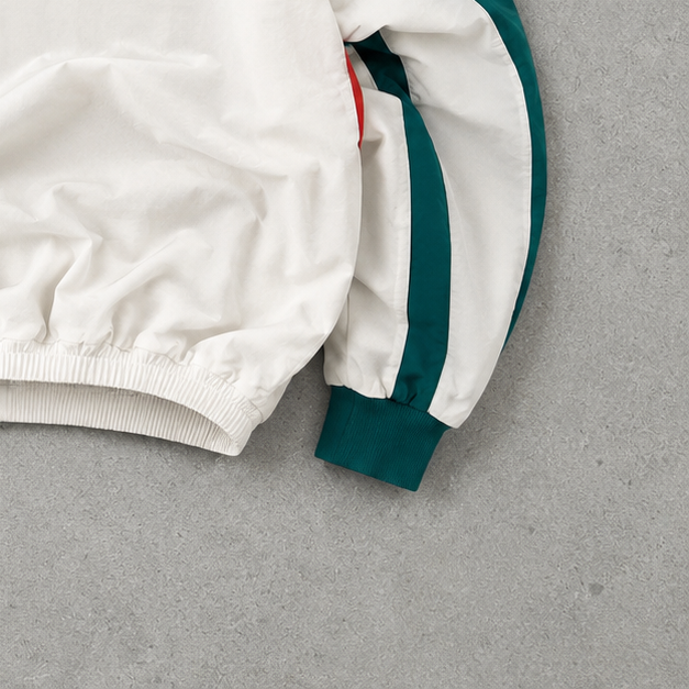 Y2K 2000 Reebok Windbreaker Dark Green / White Limited (M)