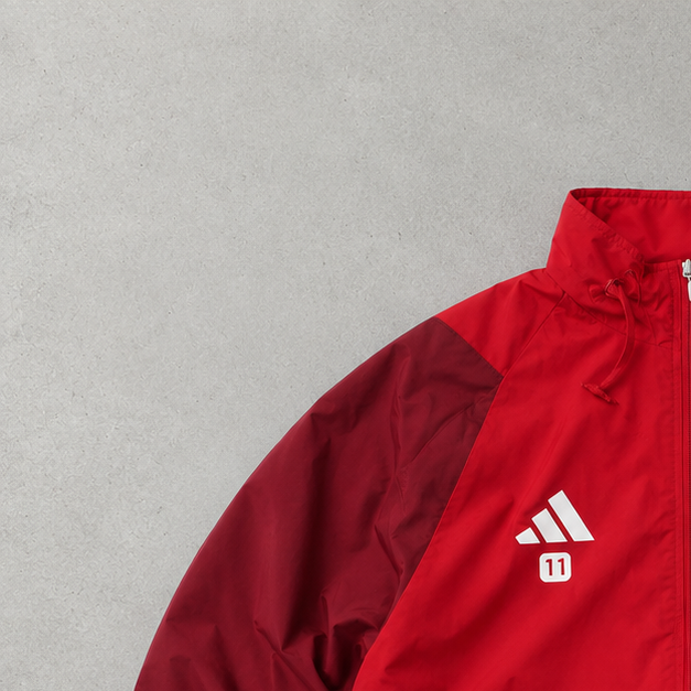 FC Annecy Adidas Windbreaker Rot, Burgunderrot Limited (Size S)
