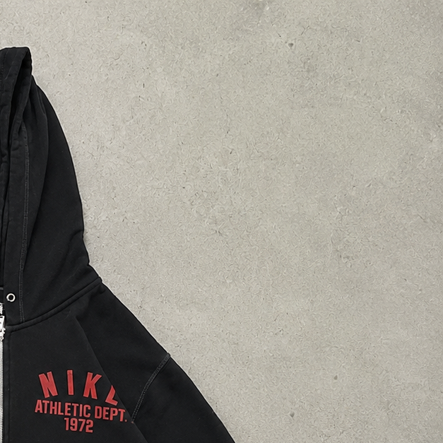 USA 90s 80s Y2K 2000 Nike Hoodie Black, Red Rare (XL)