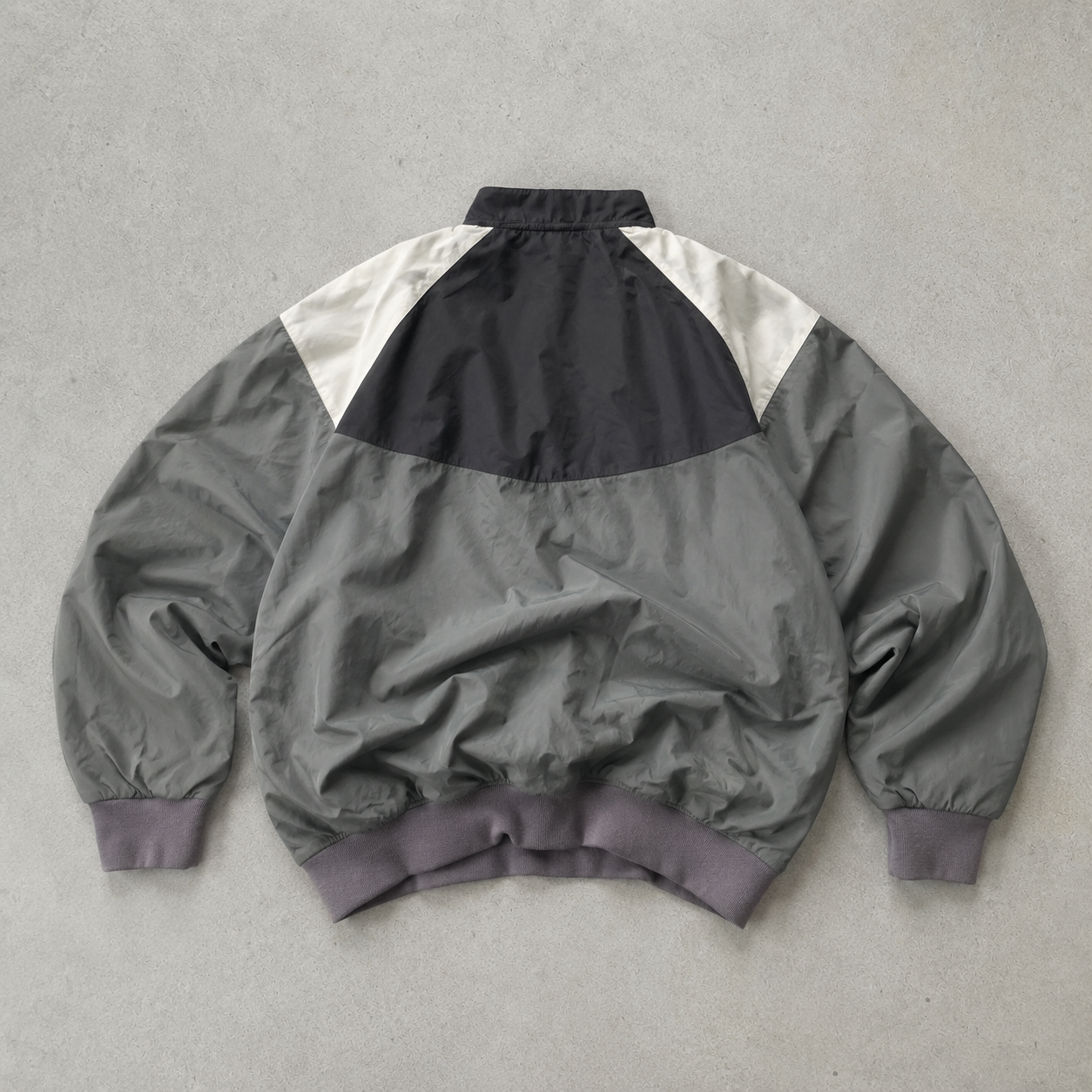Y2K Nike Windbreaker Black Grey Rare (XL)