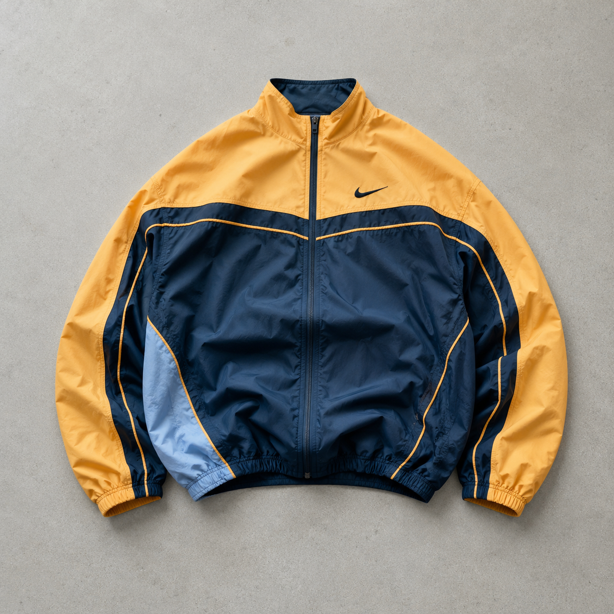90s Y2K Nike Windbreaker Orange, Black Rare (Size XL)