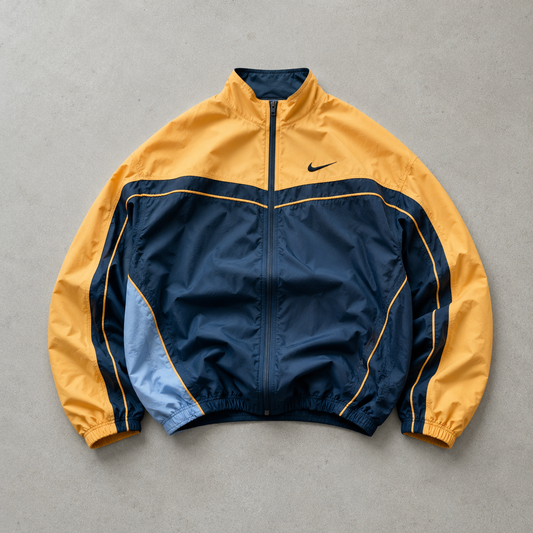90s Y2K Nike Windbreaker Orange, Black Rare (Size XL)