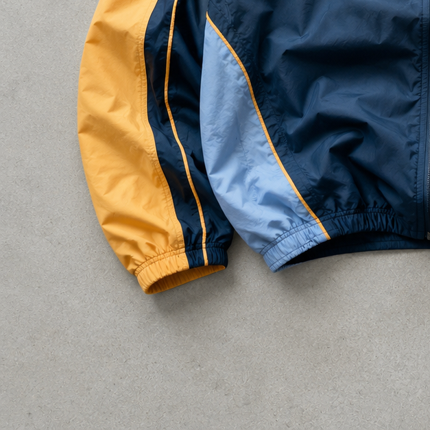 90s Y2K Nike Windbreaker Orange, Black Rare (Size XL)