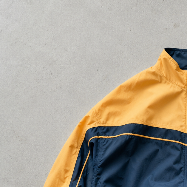 90s Y2K Nike Windbreaker Orange, Black Rare (Size XL)