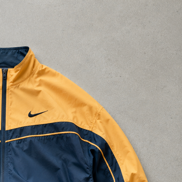 90s Y2K Nike Windbreaker Orange, Black Rare (Size XL)