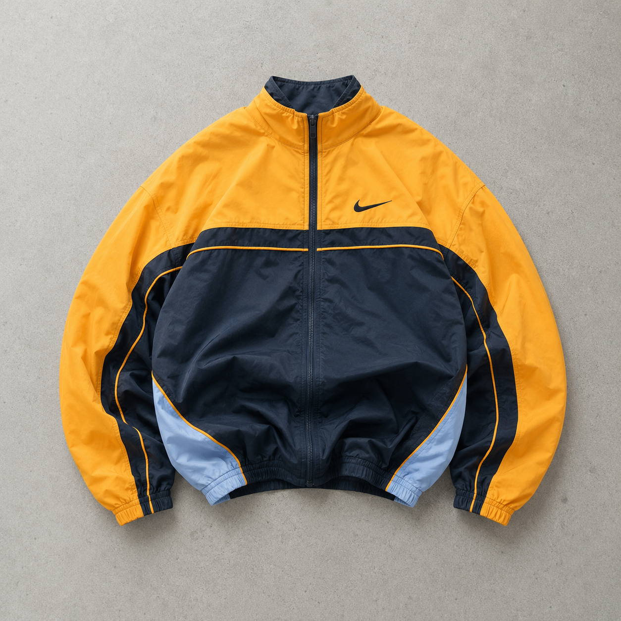 90s Y2K Nike Windbreaker Orange, Black Rare (Size XL)