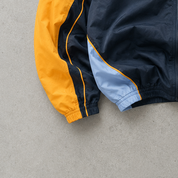 90s Y2K Nike Windbreaker Orange, Black Rare (Size XL)