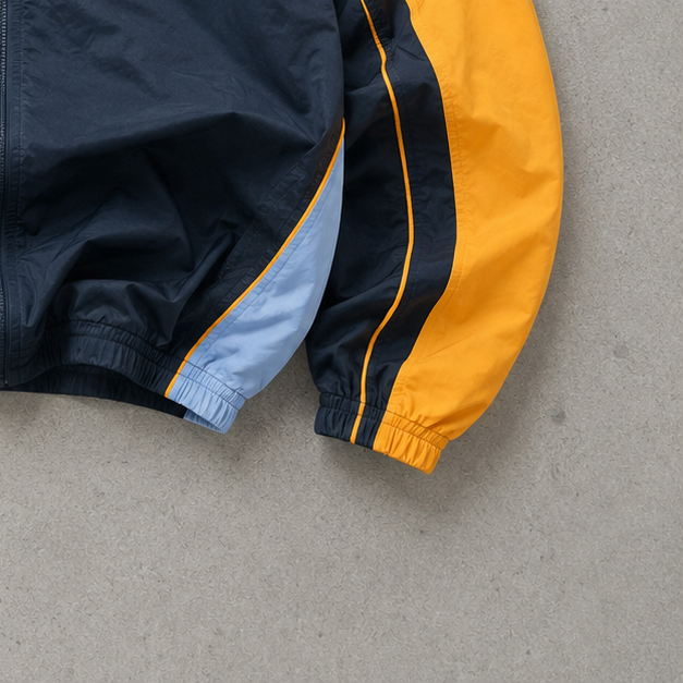 90s Y2K Nike Windbreaker Orange, Black Rare (Size XL)