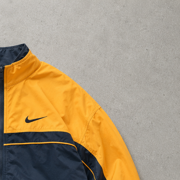 90s Y2K Nike Windbreaker Orange, Black Rare (Size XL)