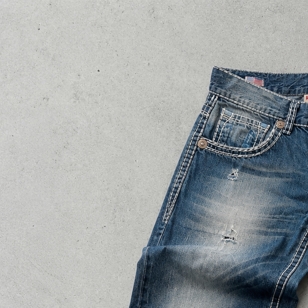 True Religion Ricky Super T Jeans Blau Limited (M)