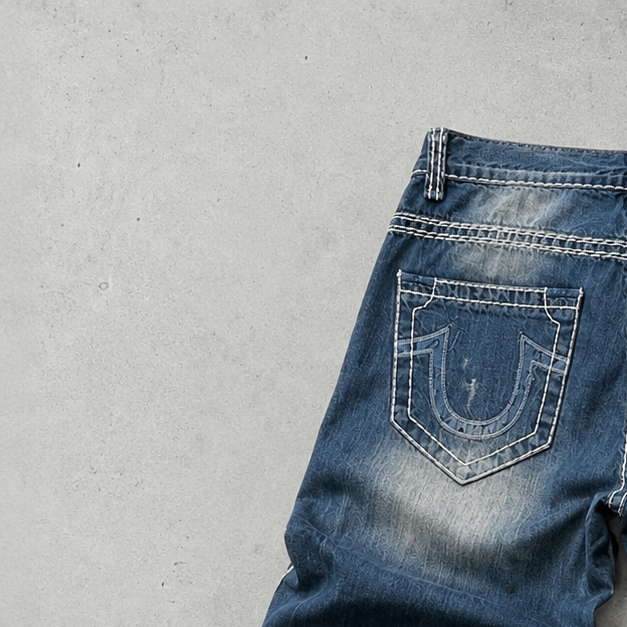 True Religion Ricky Super T Jeans Blau Limited (M)