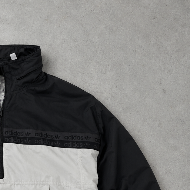 adidas Windbreaker Weiß, Schwarz Rare (M)