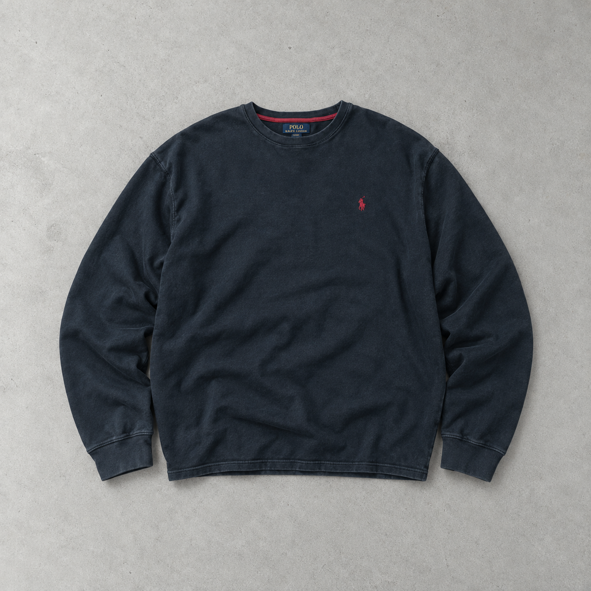 Polo Ralph Lauren Sweater Schwarz Rare (XL) Stitched Logo