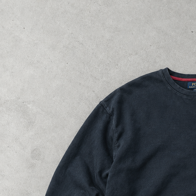 Polo Ralph Lauren Sweater Schwarz Rare (XL) Stitched Logo