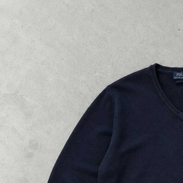 Ralph Lauren Sweater Marineblau Stitched Logo Limited (XL)