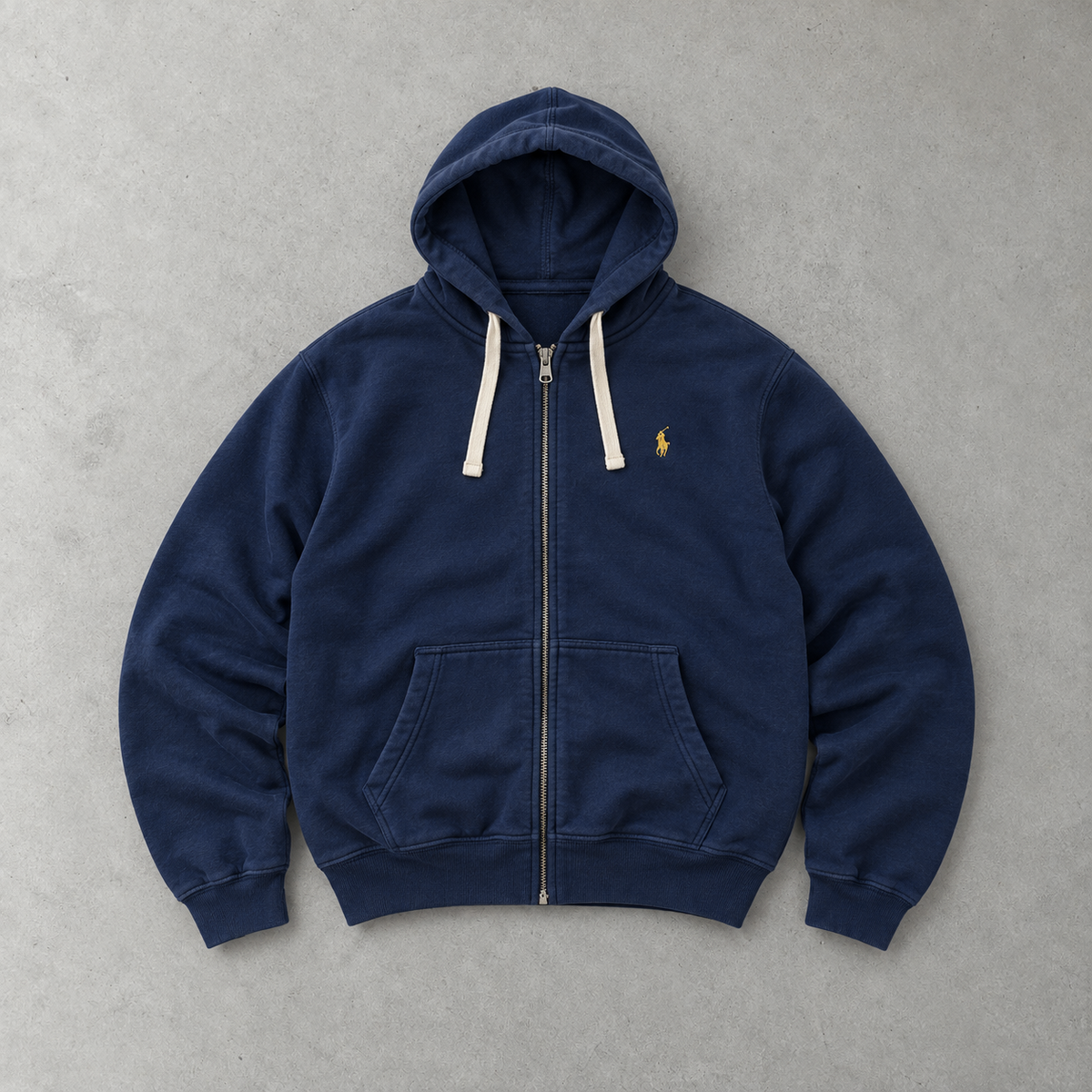 Polo Ralph Lauren Hoodie Blau Rare (XXL) Stitched Logo