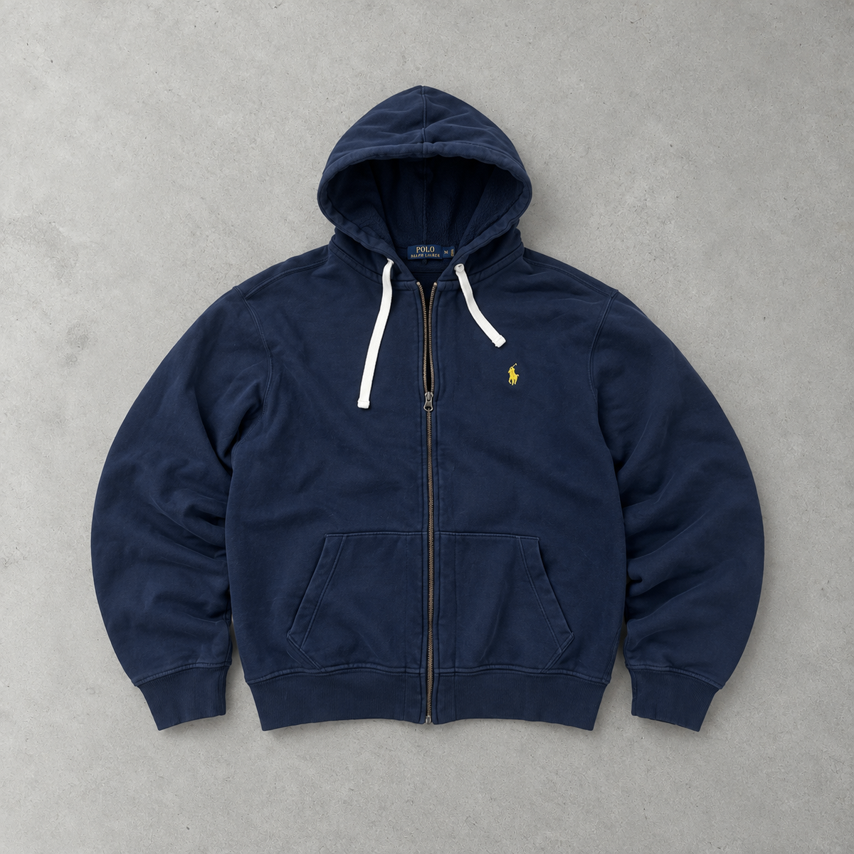 Polo Ralph Lauren Hoodie Blau Rare (XXL) Stitched Logo