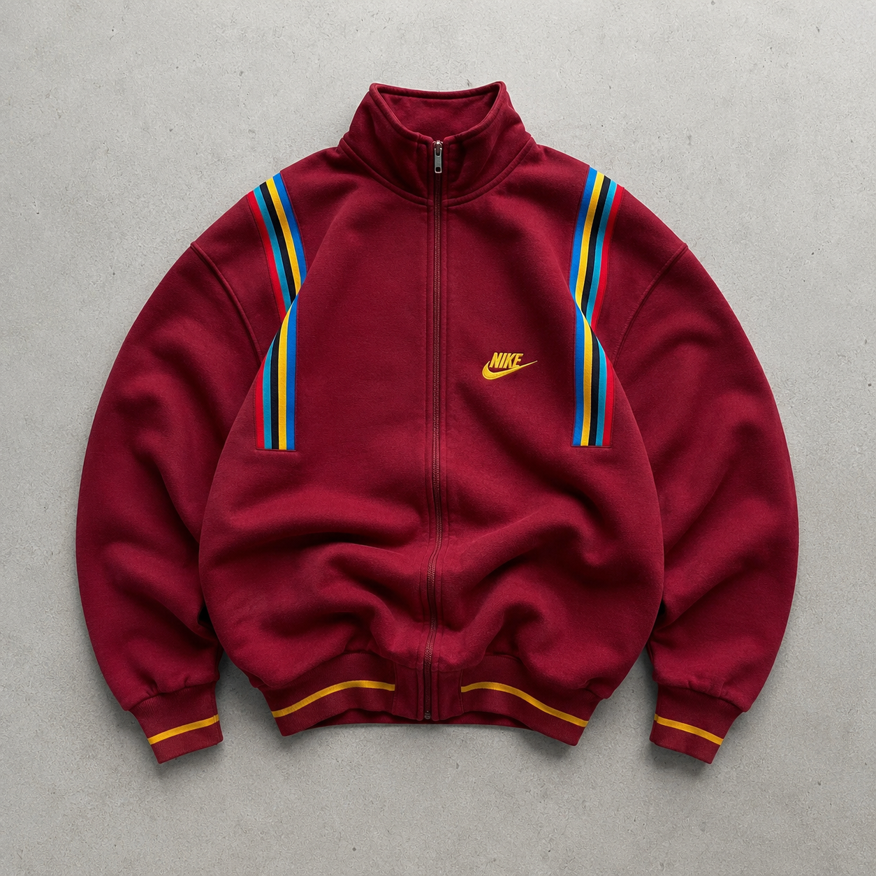 90s Y2K Nike Track Jacket Burgunderrot Limited (XL)