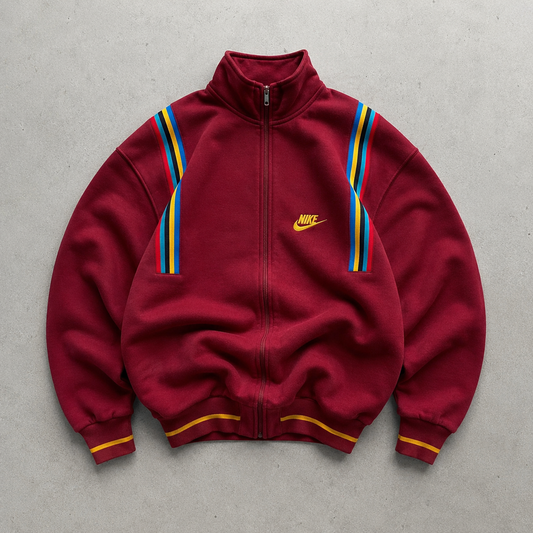 90s Y2K Nike Track Jacket Burgunderrot Limited (XL)