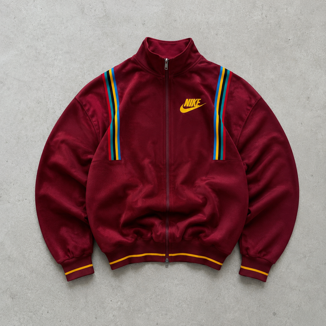 90s Y2K Nike Track Jacket Burgunderrot Limited (XL)