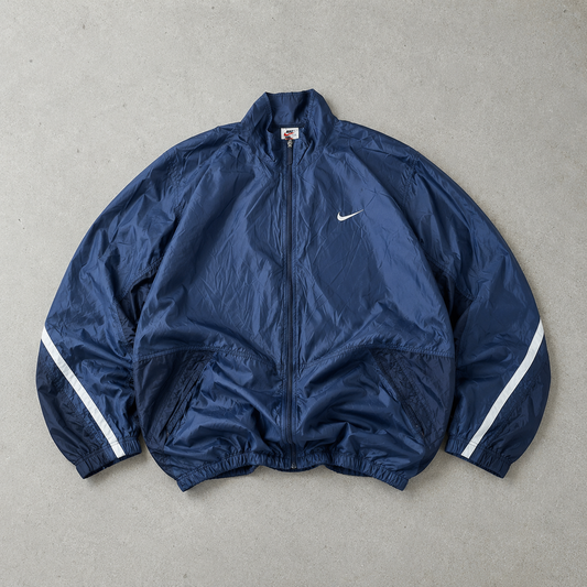 Y2K Nike Windbreaker Navy White Rare (XL)