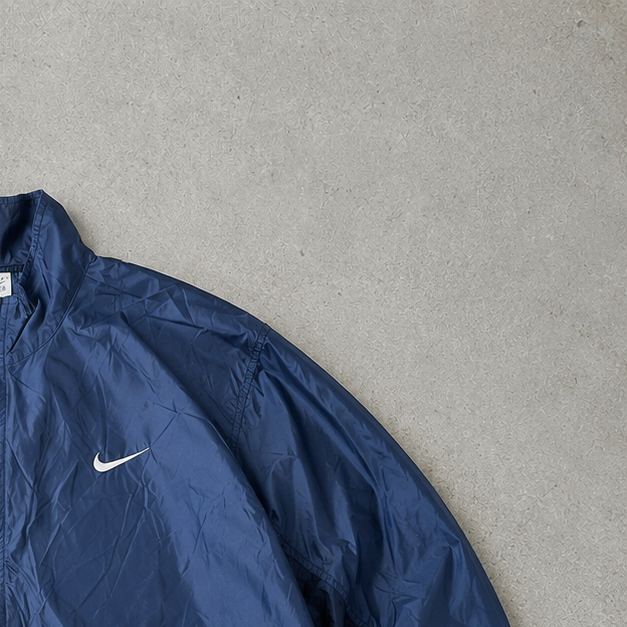 Y2K Nike Windbreaker Navy White Rare (XL)