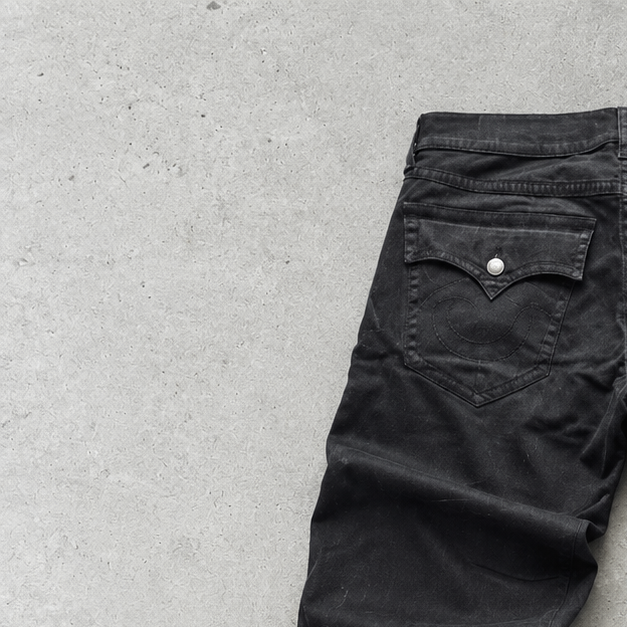 True Religion Straight Leg Jeans Black Rare (W36 | DE 52)