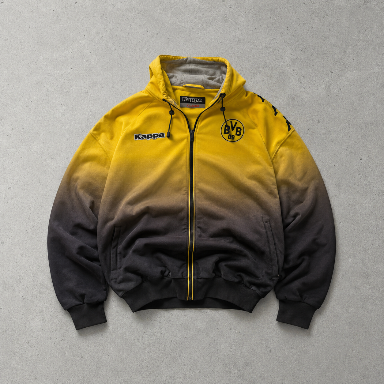 Kappa Jacket Black / Gelb Rare (XL)