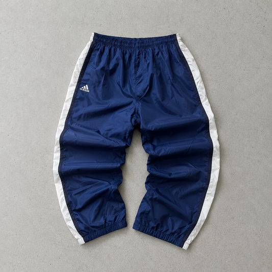 Y2K Adidas Pants Marineblau, Weiß Rare Stitched Logo (XL)