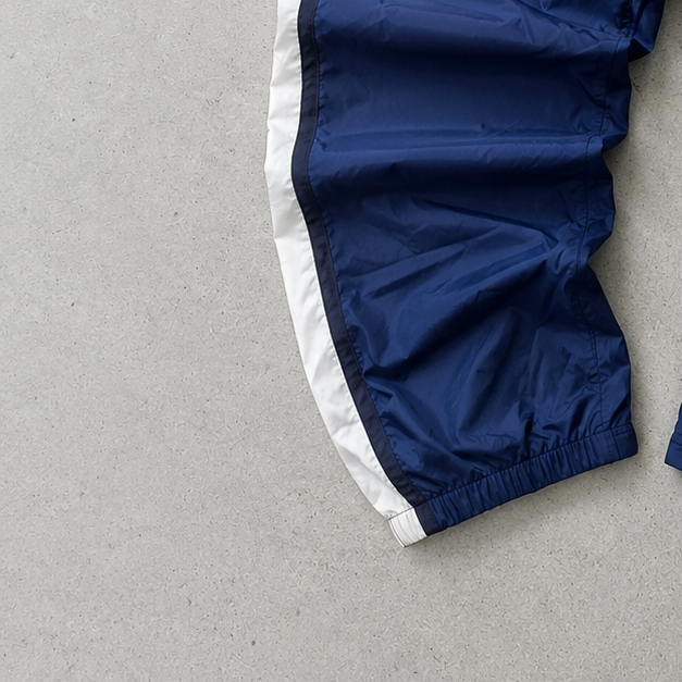 Y2K Adidas Pants Marineblau, Weiß Rare Stitched Logo (XL)
