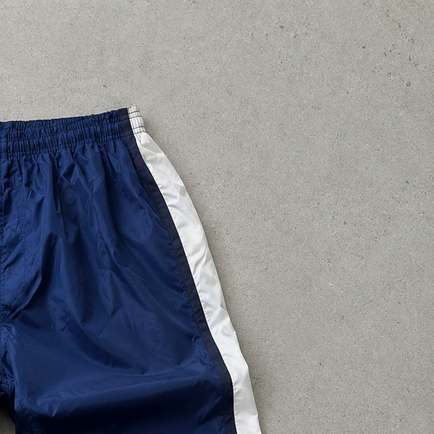 Y2K Adidas Pants Marineblau, Weiß Rare Stitched Logo (XL)