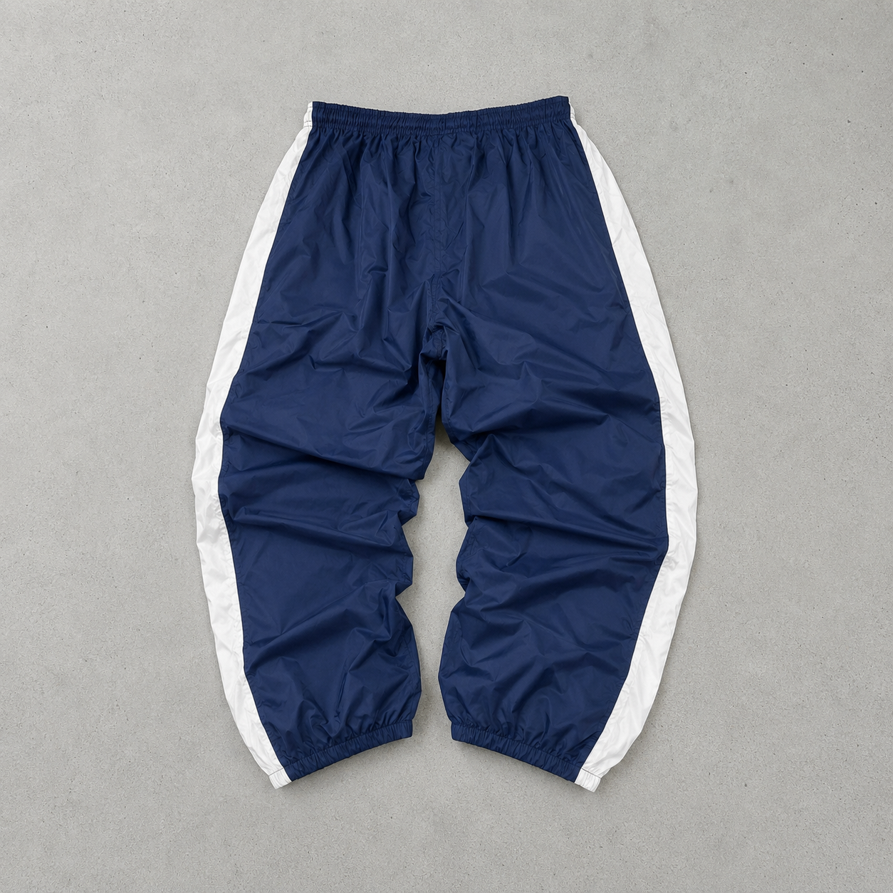 Y2K Adidas Pants Marineblau, Weiß Rare Stitched Logo (XL)