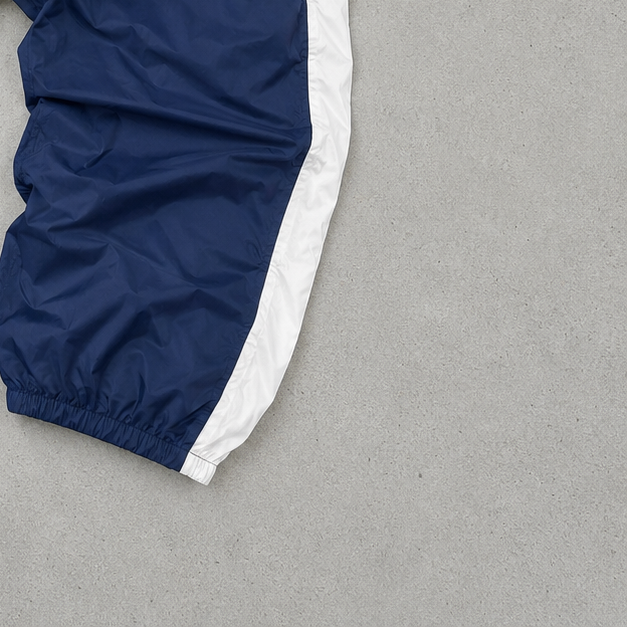 Y2K Adidas Pants Marineblau, Weiß Rare Stitched Logo (XL)