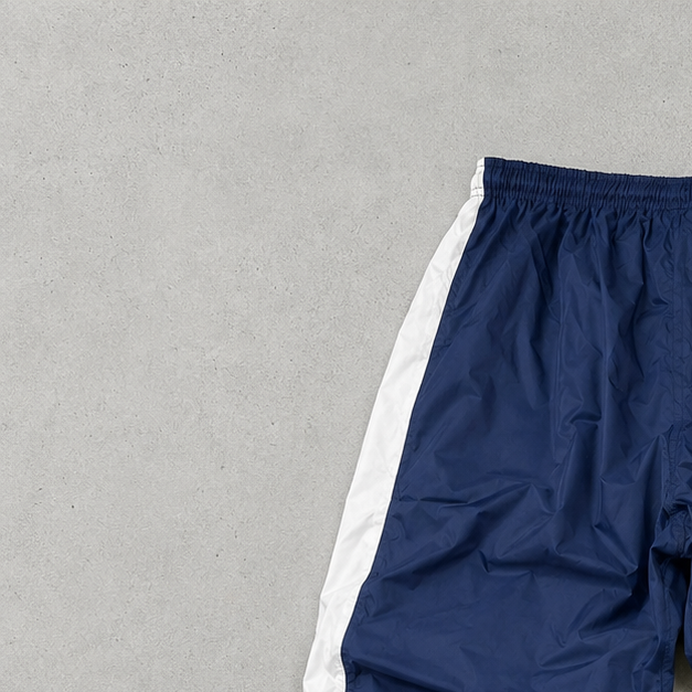 Y2K Adidas Pants Marineblau, Weiß Rare Stitched Logo (XL)