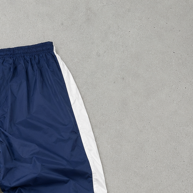 Y2K Adidas Pants Marineblau, Weiß Rare Stitched Logo (XL)