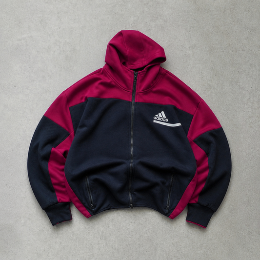 Adidas Jacket Burgunderrot, Blau Limited (M) Stitched Logo