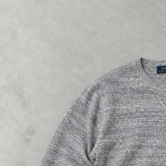 Ralph Lauren Sweater Grau Rare (S) Stitched Logo