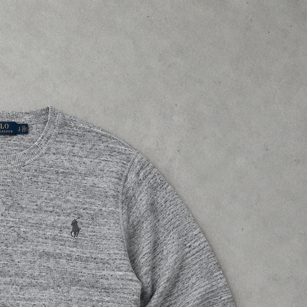 Ralph Lauren Sweater Grau Rare (S) Stitched Logo
