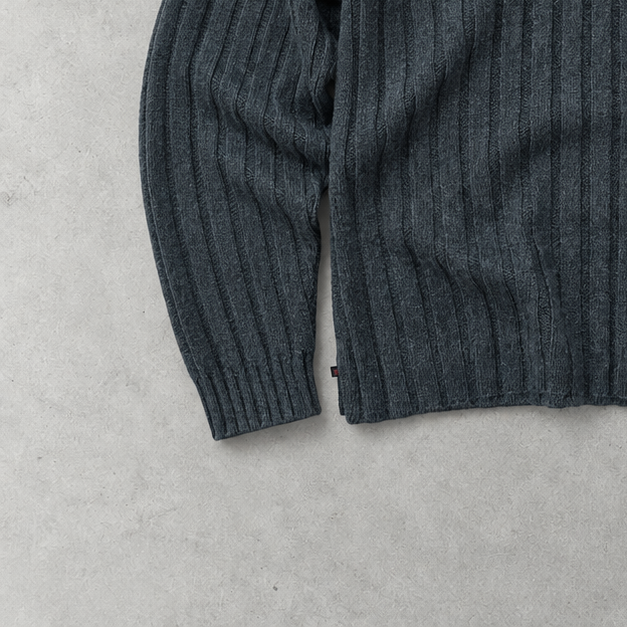 Ralph Lauren Half-Zip Sweater Grau Rare (L)