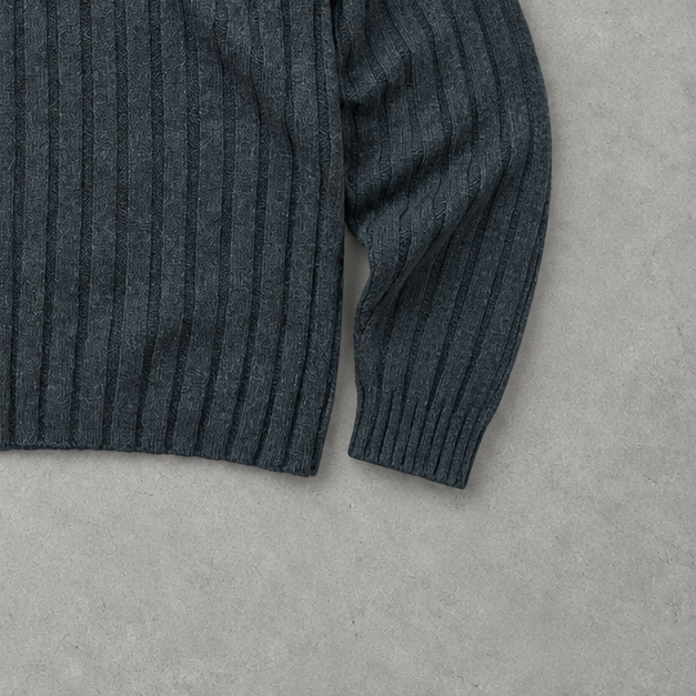 Ralph Lauren Half-Zip Sweater Grau Rare (L)
