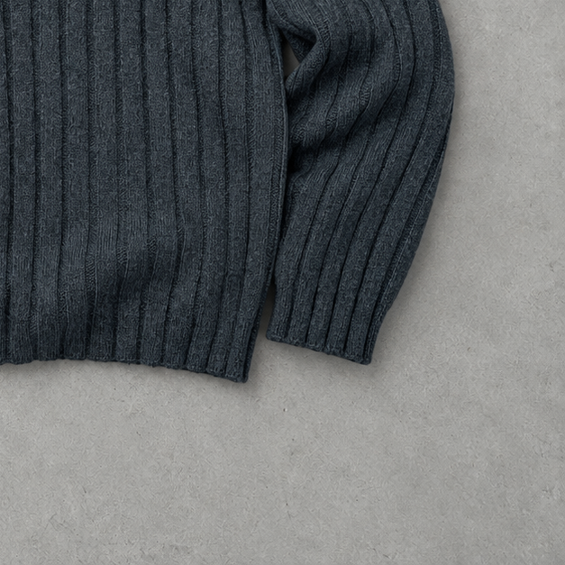Ralph Lauren Half-Zip Sweater Grau Rare (L)