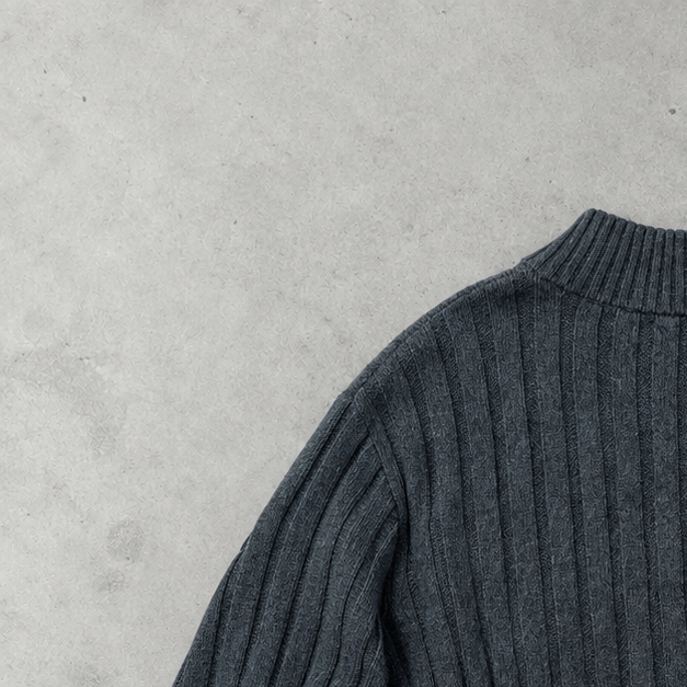 Ralph Lauren Half-Zip Sweater Grau Rare (L)