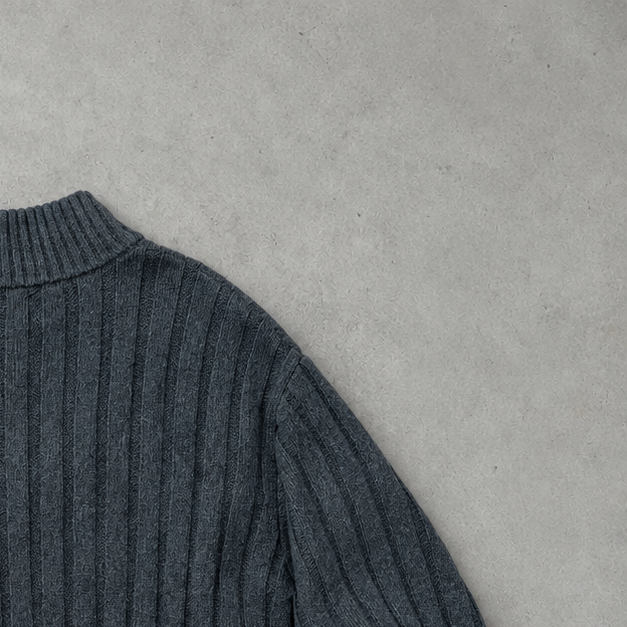 Ralph Lauren Half-Zip Sweater Grau Rare (L)