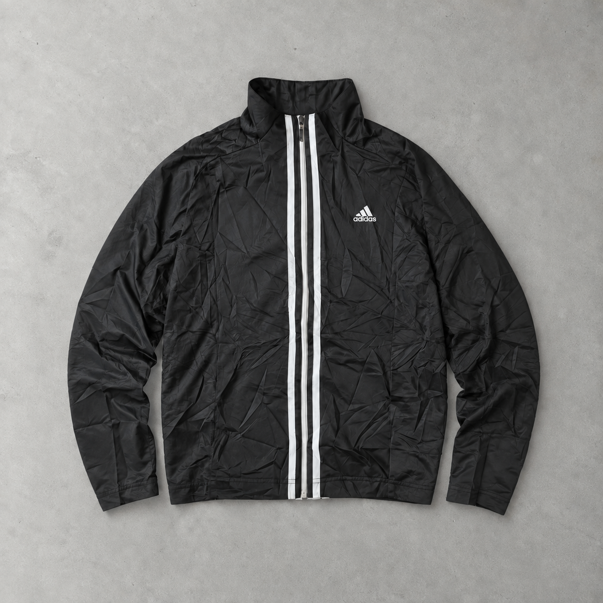Y2K Adidas Trainingsjacke Schwarz limitiert (S)