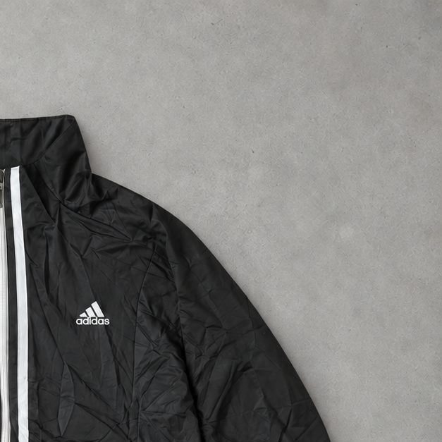 Y2K Adidas Trainingsjacke Schwarz limitiert (S)