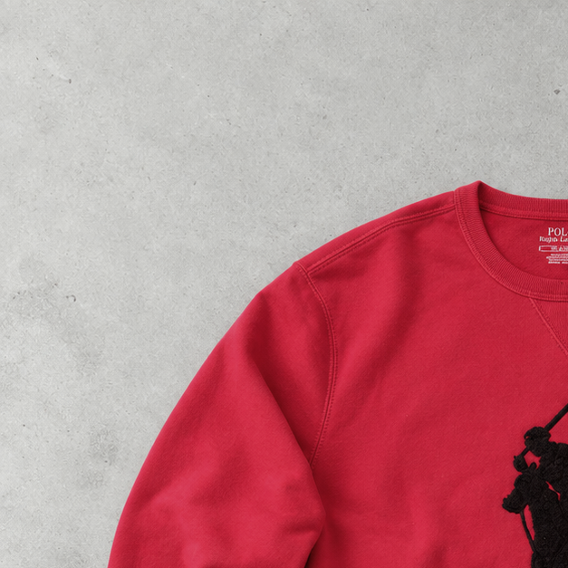 Ralph Lauren Sweatshirt Rot Rare (M)