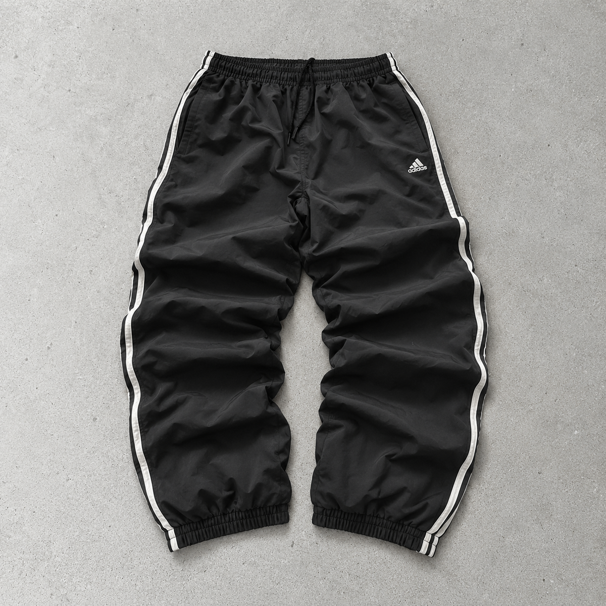90s Adidas Cargo Pants Schwarz Rare (S)
