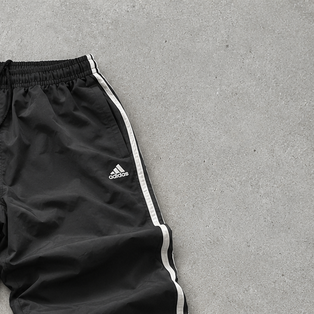 90s Adidas Cargo Pants Schwarz Rare (S)